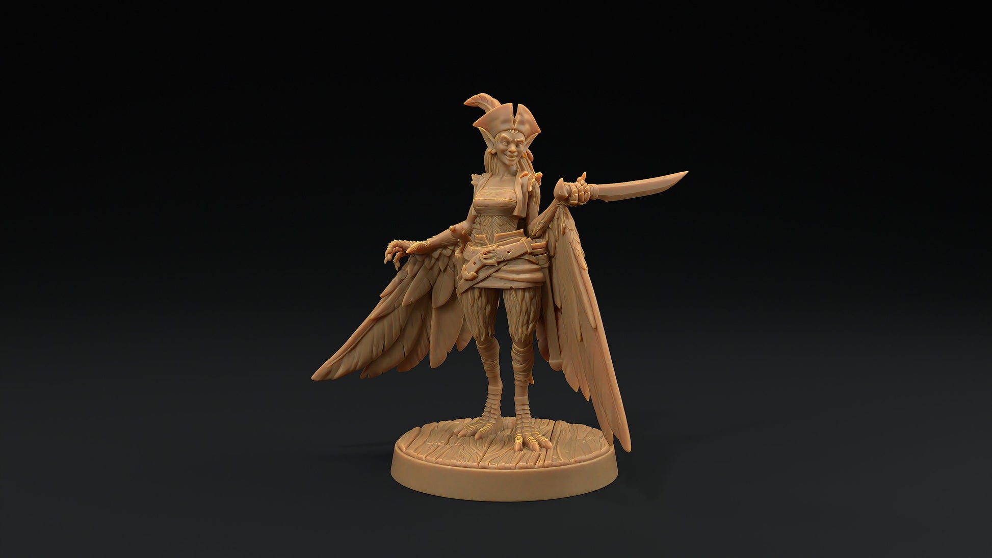 Harpy Pirates Set | Dragon Trappers Lodge | Hunt for The Last Sea Angel | 32mm Scale Resin Printed Tabletop RPG Figure For DND