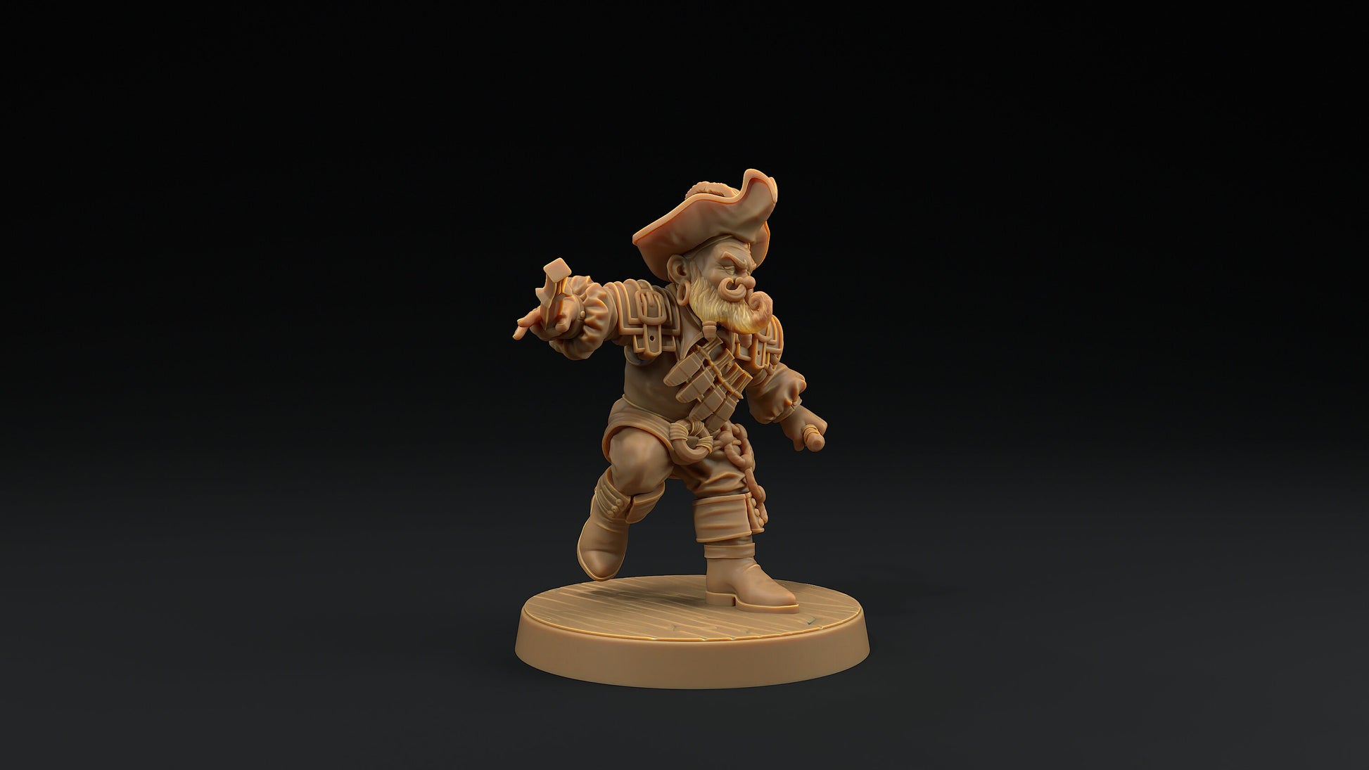 Flint Stonetone, Dwarven Trapper | Dragon Trappers Lodge | Hunt for The Last Sea Angel | 32mm Scale Resin Printed TTRPG Figure For DND