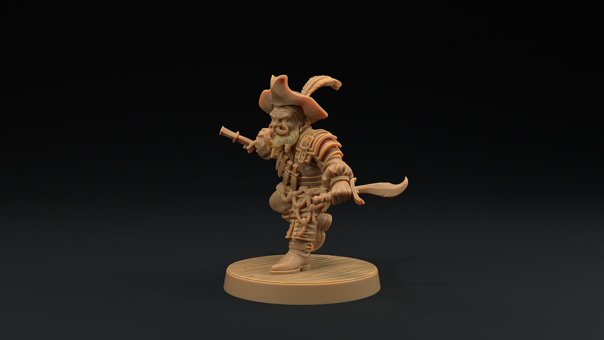 Flint Stonetone, Dwarven Trapper | Dragon Trappers Lodge | Hunt for The Last Sea Angel | 32mm Scale Resin Printed TTRPG Figure For DND