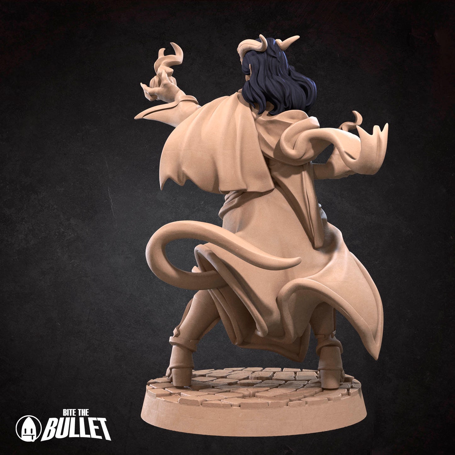 Tiefling Sorceress | Bite The Bullet | 35mm Scale | Resin Printed Tabletop RPG Miniature Figures | DND | 5E