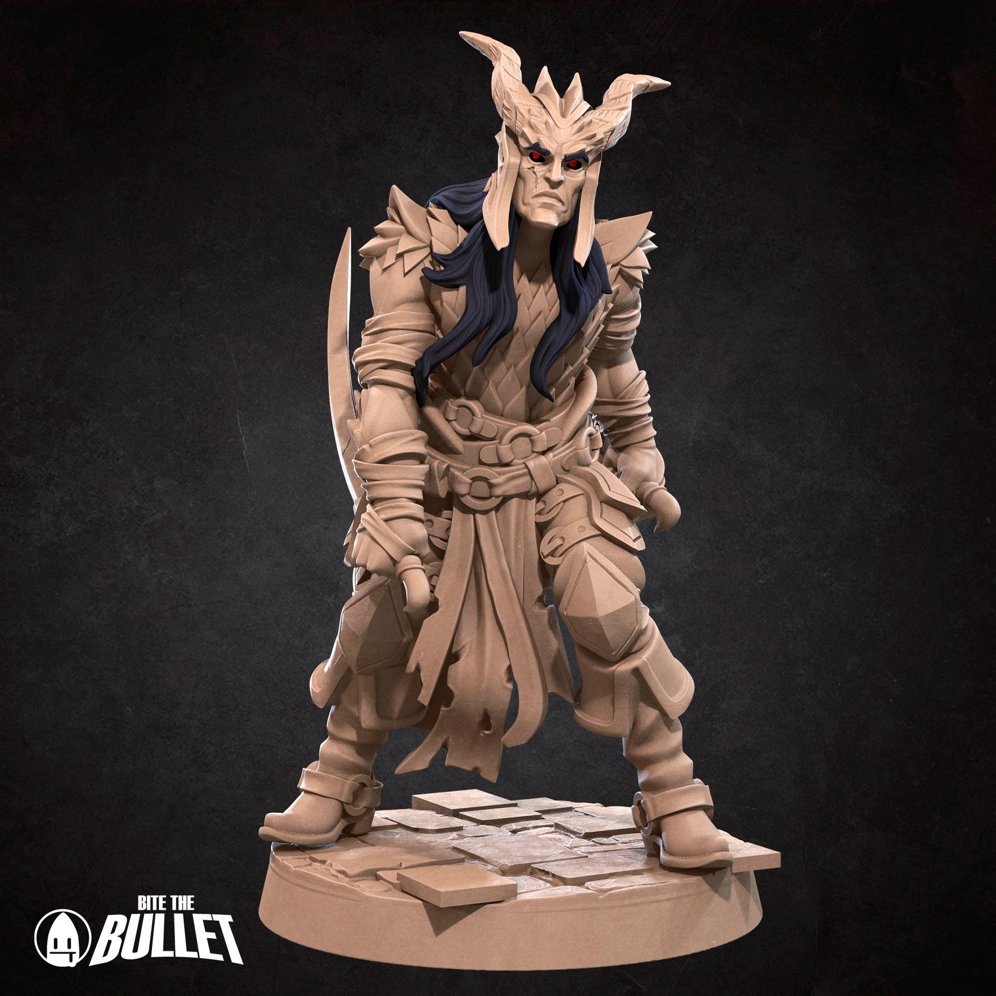 Tiefling Rogue | Bite The Bullet | 35mm Scale | Resin Printed Tabletop RPG Miniature Figures | DND | 5E