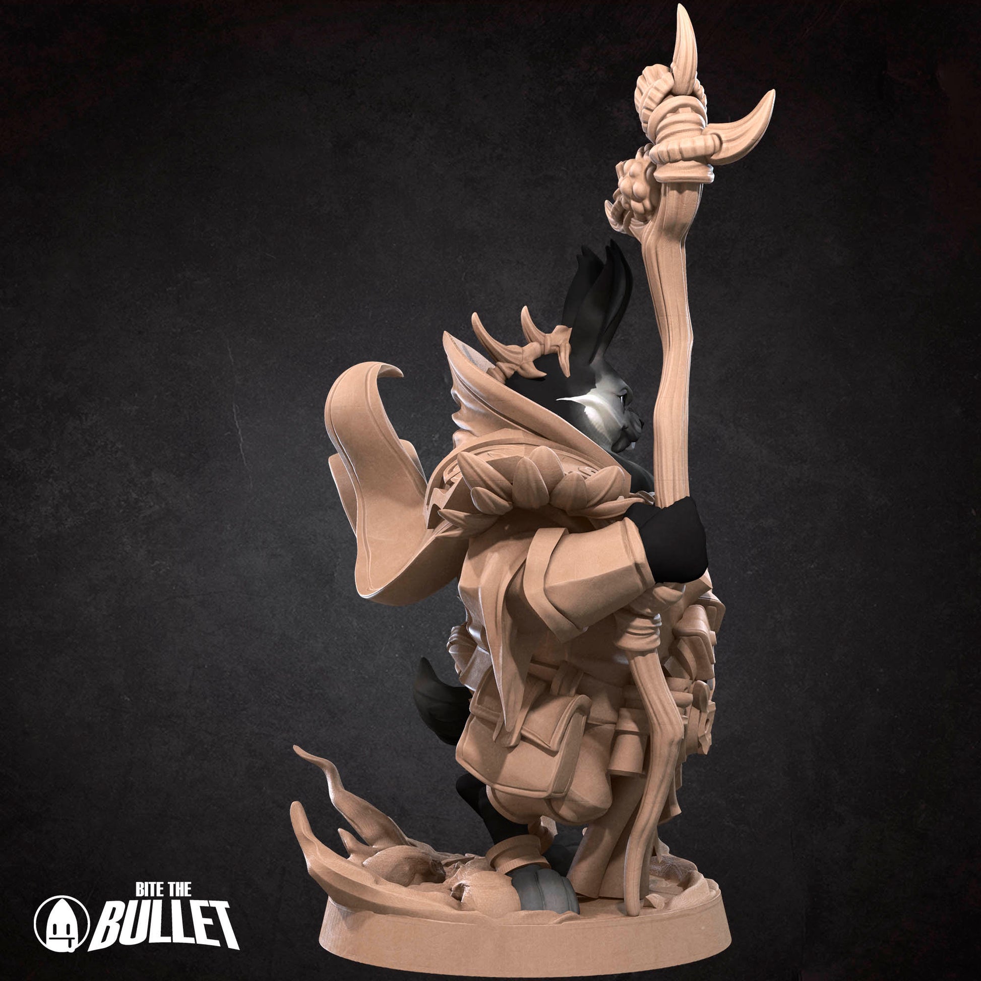 Harengon Warlock | Bite The Bullet | 35mm Scale | Resin Printed Tabletop RPG Miniature Figures | DND | 5E
