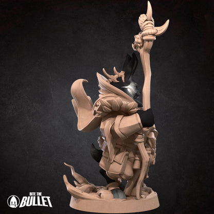 Harengon Warlock | Bite The Bullet | 35mm Scale | Resin Printed Tabletop RPG Miniature Figures | DND | 5E