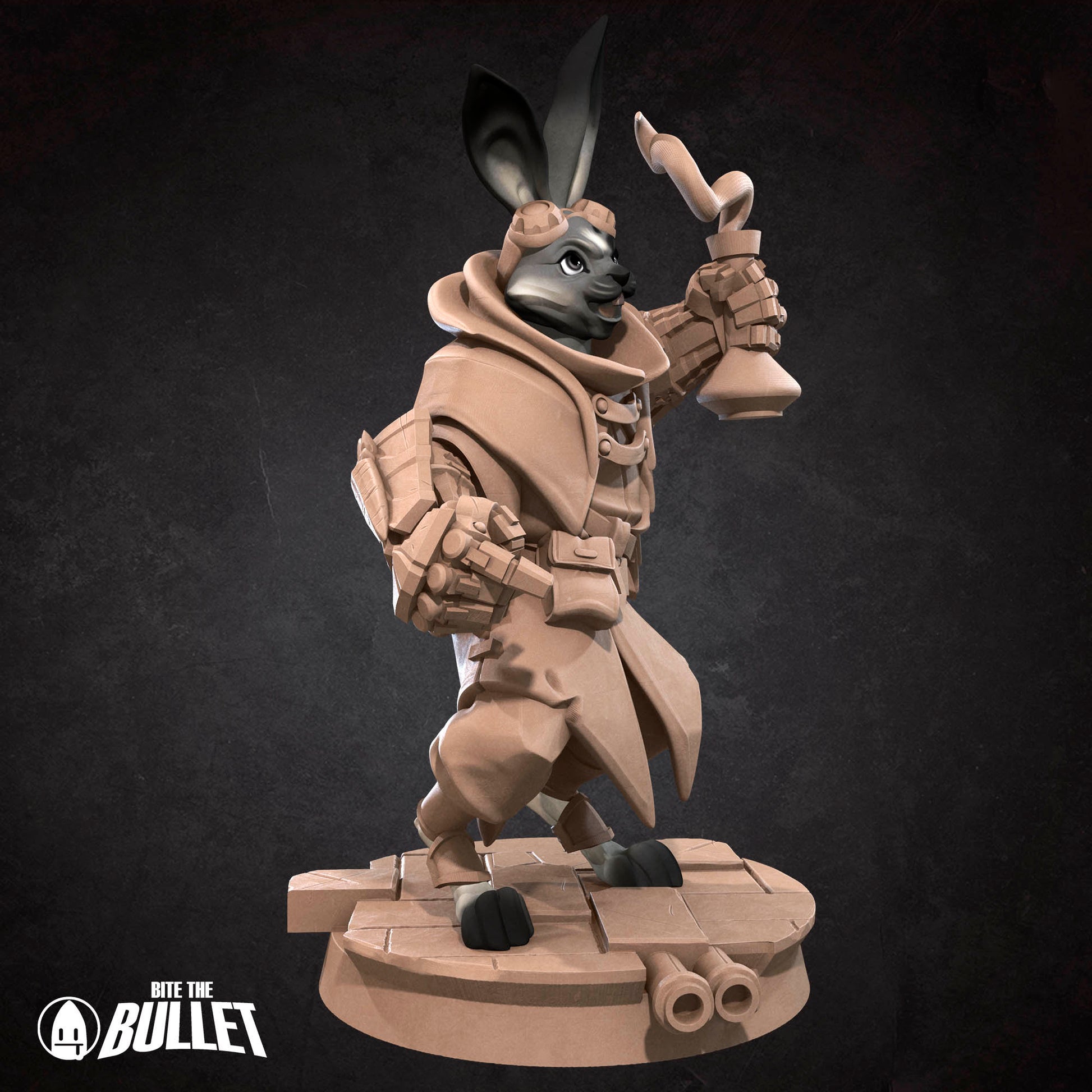 Harengon Artificer | Bite The Bullet | 35mm Scale | Resin Printed Tabletop RPG Miniature Figures | DND | 5E