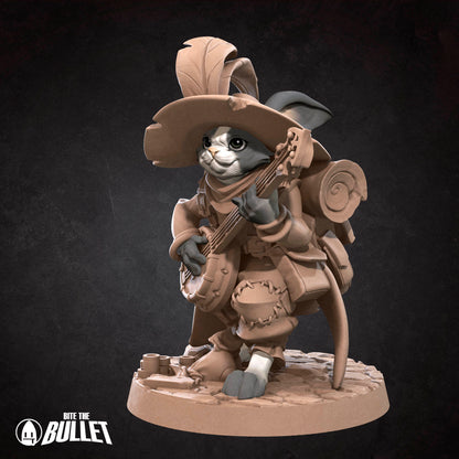 Harengon Bard | Bite The Bullet | 35mm Scale | Resin Printed Tabletop RPG Miniature Figures | DND | 5E