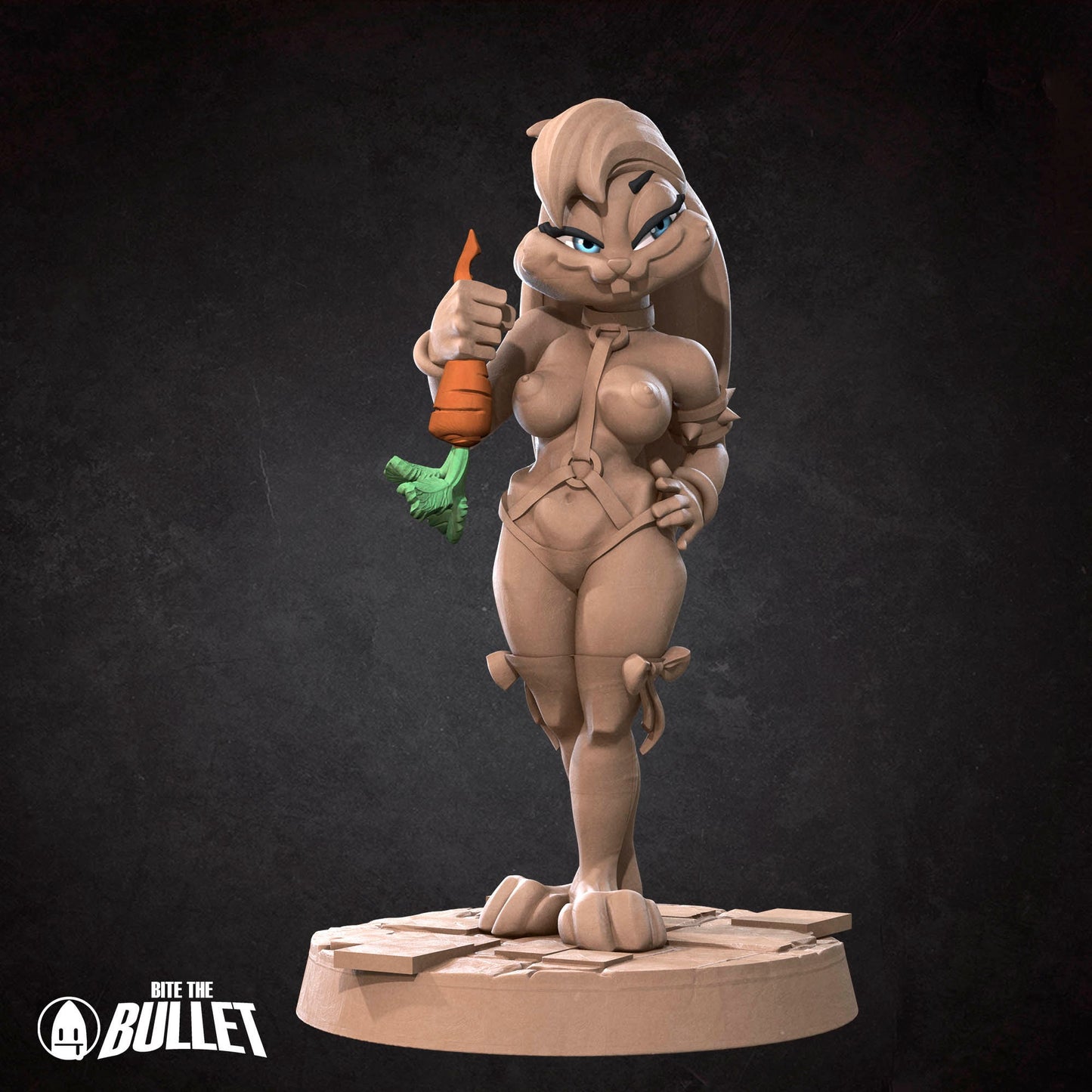 Harengon Kathy Bunny | NSFW Version | Bite The Bullet | 35mm Scale | Resin Printed Tabletop RPG Miniature Figures | DND | 5E