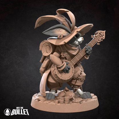 Harengon Bard | Bite The Bullet | 35mm Scale | Resin Printed Tabletop RPG Miniature Figures | DND | 5E