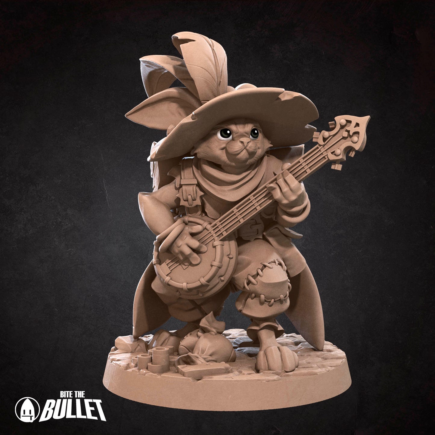 Harengon Bard | Bite The Bullet | 35mm Scale | Resin Printed Tabletop RPG Miniature Figures | DND | 5E