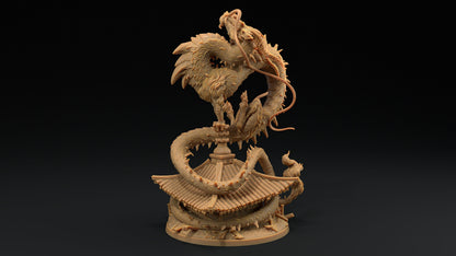Large Wind Dragon | Dragon Trappers Lodge | Chosen Of The Kami | 32mm Scale Resin Printed Tabletop RPG Figure For DND