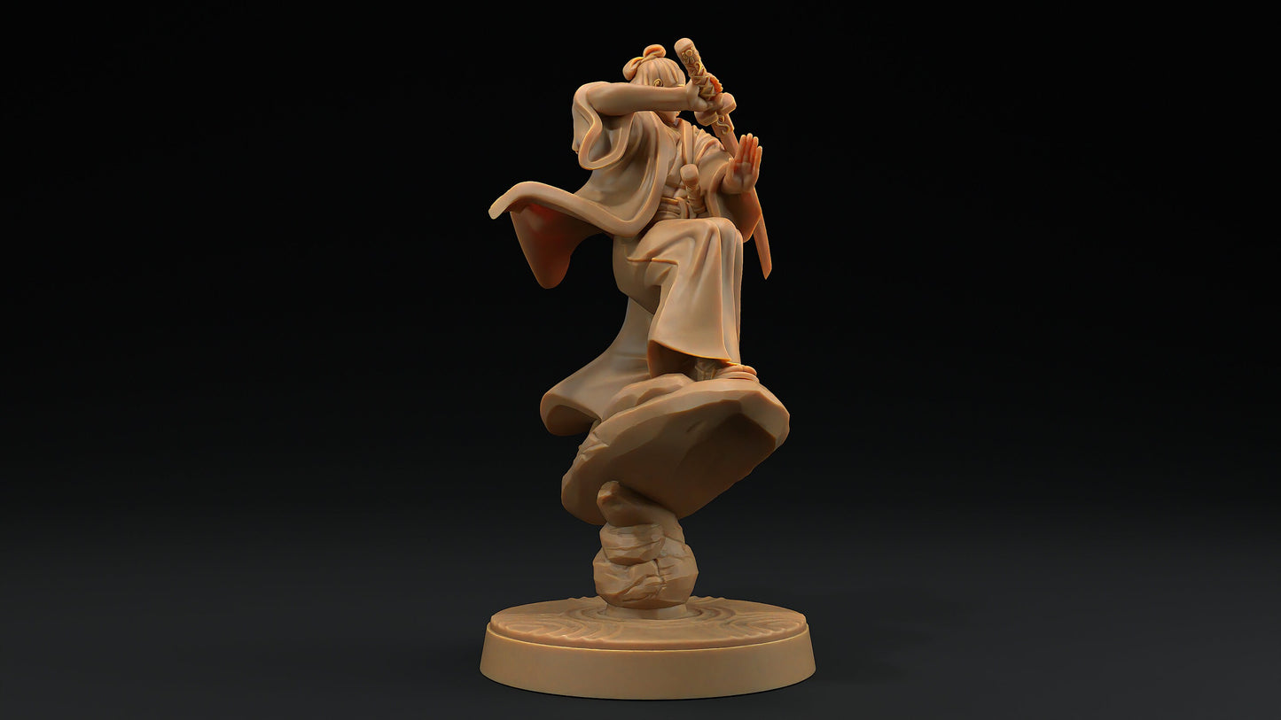Enlightened Kensei | Dragon Trappers Lodge | Chosen Of The Kami | 32mm Scale Resin Printed Tabletop RPG Figure For DND