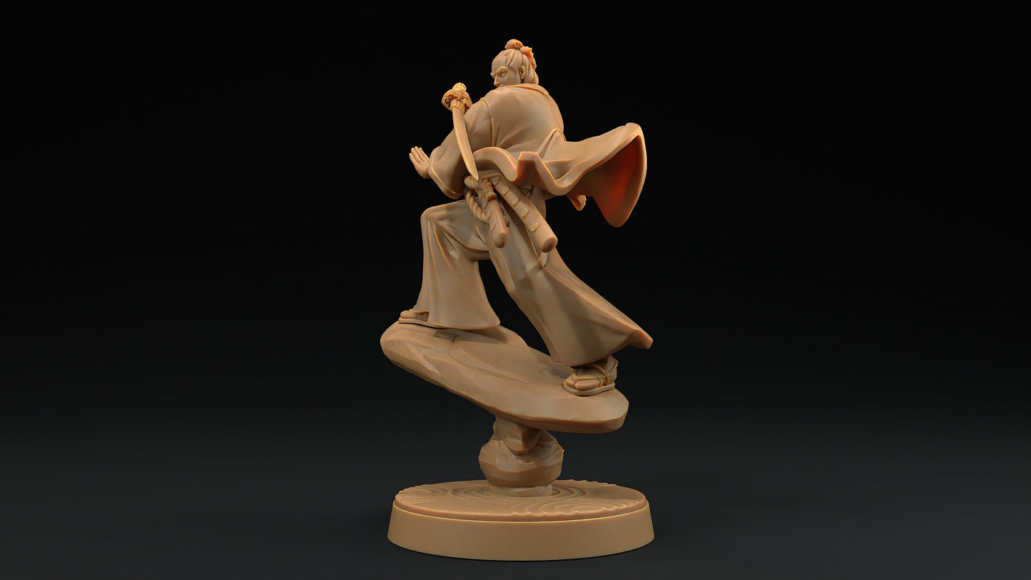 Enlightened Kensei | Dragon Trappers Lodge | Chosen Of The Kami | 32mm Scale Resin Printed Tabletop RPG Figure For DND