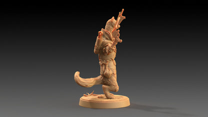 Ferret Skulker Set | Dragon Trappers Lodge | The Critterfolk of Bluewoods Barrows | 32mm Scale Resin Printed TTRPG Figure For DND