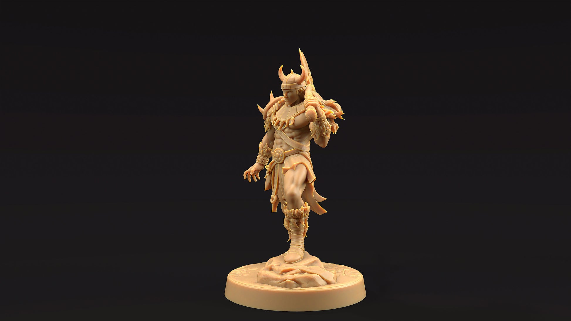 Jarnax, The Barbarian | Dragon Trappers Lodge | Journey Through The Direlands | 32mm Scale Resin Printed Tabletop RPG Figure For DND
