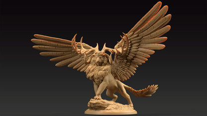 King Of The Beasts | Dragon Trappers Lodge | Journey Through The Direlands | 32mm Scale Resin Printed Tabletop RPG Figure For DND