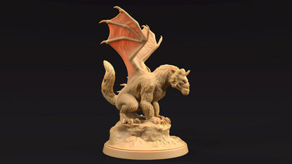 Dire Ferret Drake | Dragon Trappers Lodge | Journey Through The Direlands | 32mm Scale Resin Printed Tabletop RPG Figure For DND