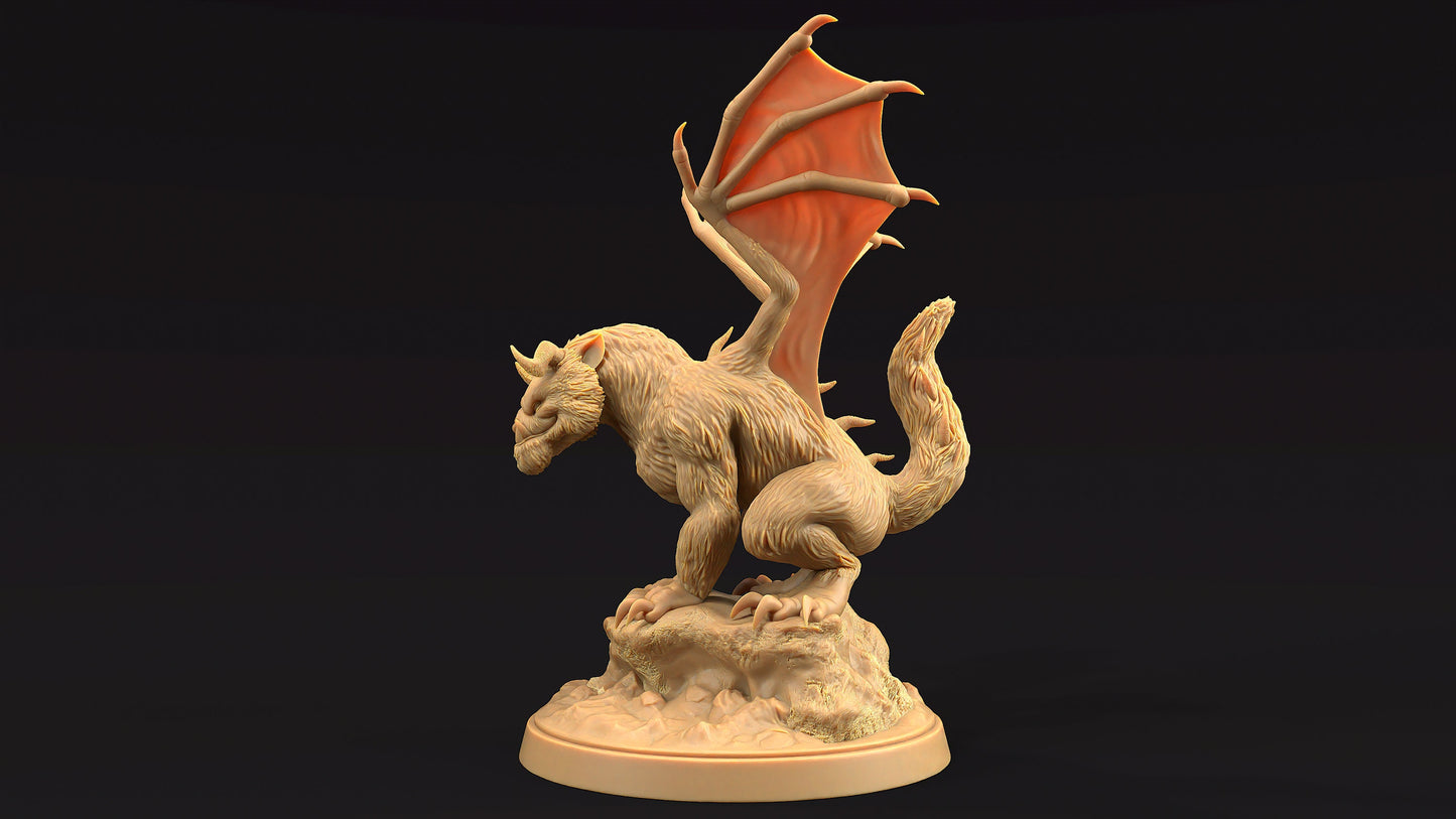 Dire Ferret Drake | Dragon Trappers Lodge | Journey Through The Direlands | 32mm Scale Resin Printed Tabletop RPG Figure For DND
