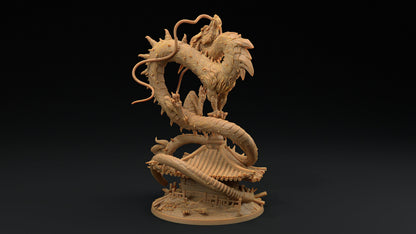 Large Wind Dragon | Dragon Trappers Lodge | Chosen Of The Kami | 32mm Scale Resin Printed Tabletop RPG Figure For DND