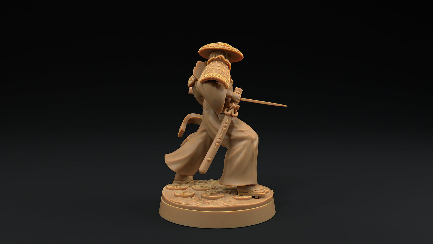 Sword Master Set | Dragon Trappers Lodge | Chosen Of The Kami | 32mm Scale Resin Printed Tabletop RPG Figure For DND