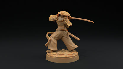 Sword Master Set | Dragon Trappers Lodge | Chosen Of The Kami | 32mm Scale Resin Printed Tabletop RPG Figure For DND