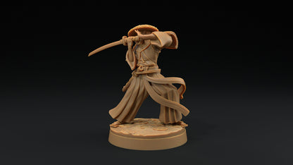 Sword Master Set | Dragon Trappers Lodge | Chosen Of The Kami | 32mm Scale Resin Printed Tabletop RPG Figure For DND