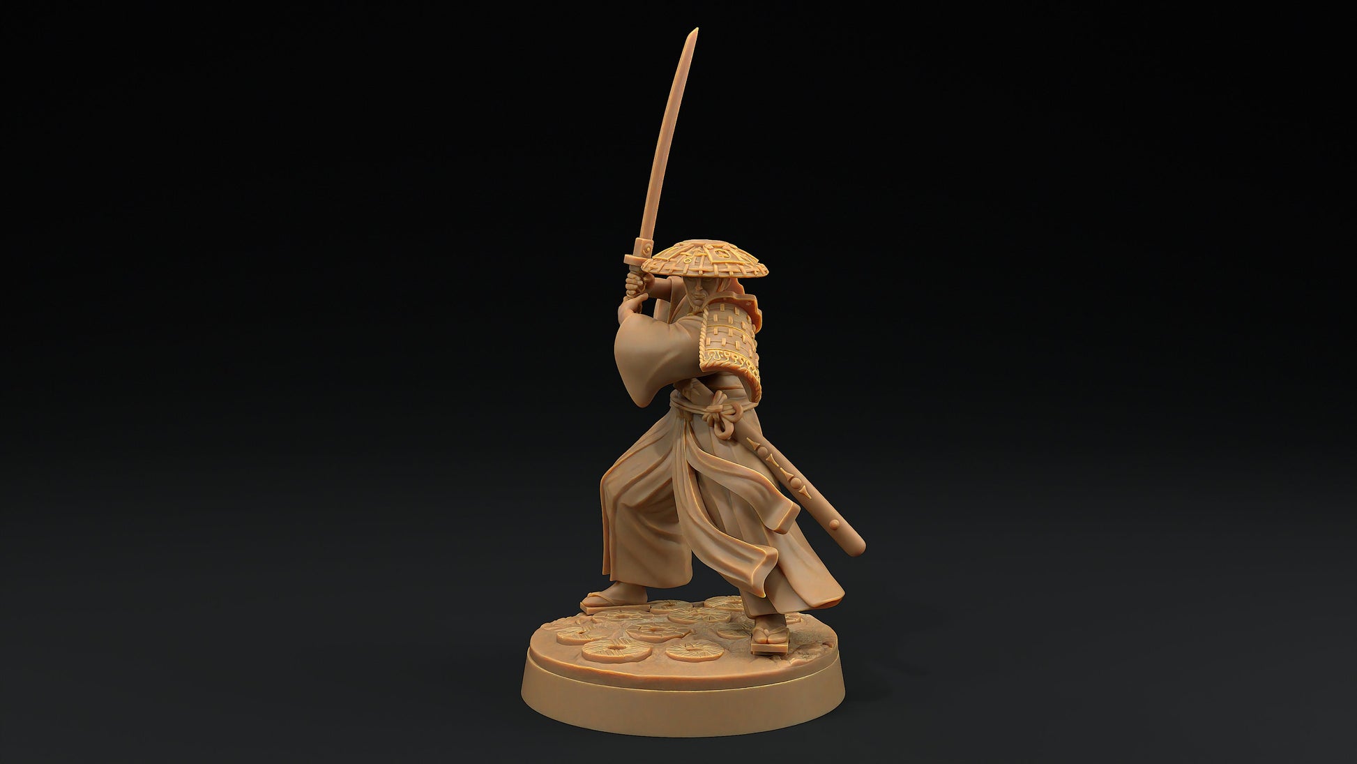 Sword Master Set | Dragon Trappers Lodge | Chosen Of The Kami | 32mm Scale Resin Printed Tabletop RPG Figure For DND