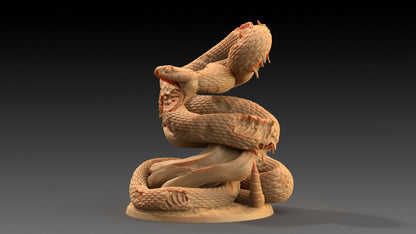Giant Undead Snake | Dragon Trappers Lodge | The Critterfolk of Bluewoods Barrows | 32mm Scale Resin Printed TTRPG Figure For DND