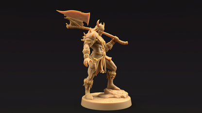 Jarnax, The Barbarian | Dragon Trappers Lodge | Journey Through The Direlands | 32mm Scale Resin Printed Tabletop RPG Figure For DND