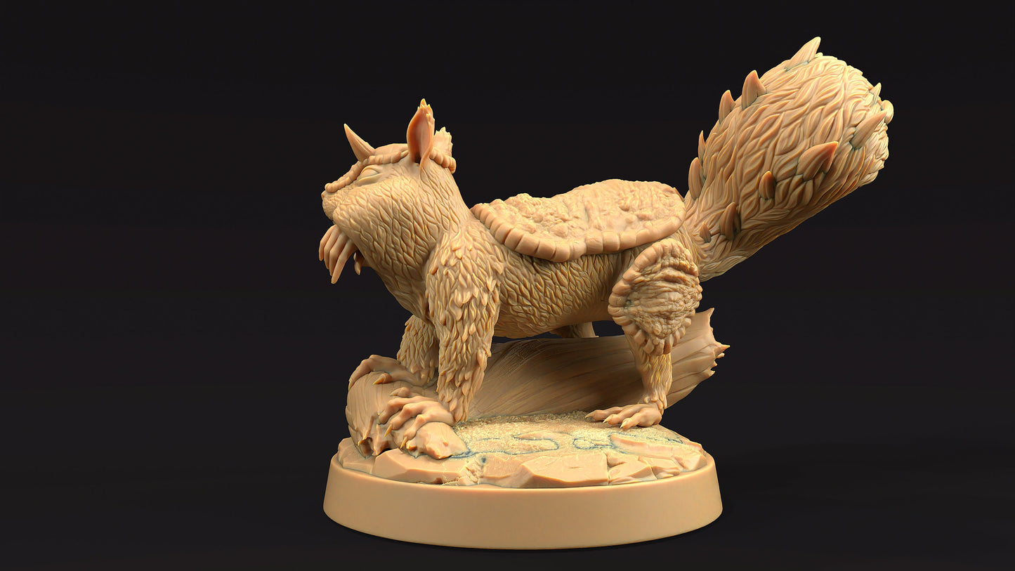 Dire Squirrel Set | Dragon Trappers Lodge | Journey Through The Direlands | 32mm Scale Resin Printed Tabletop RPG Figure For DND
