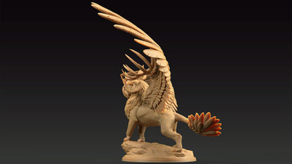 King Of The Beasts | Dragon Trappers Lodge | Journey Through The Direlands | 32mm Scale Resin Printed Tabletop RPG Figure For DND