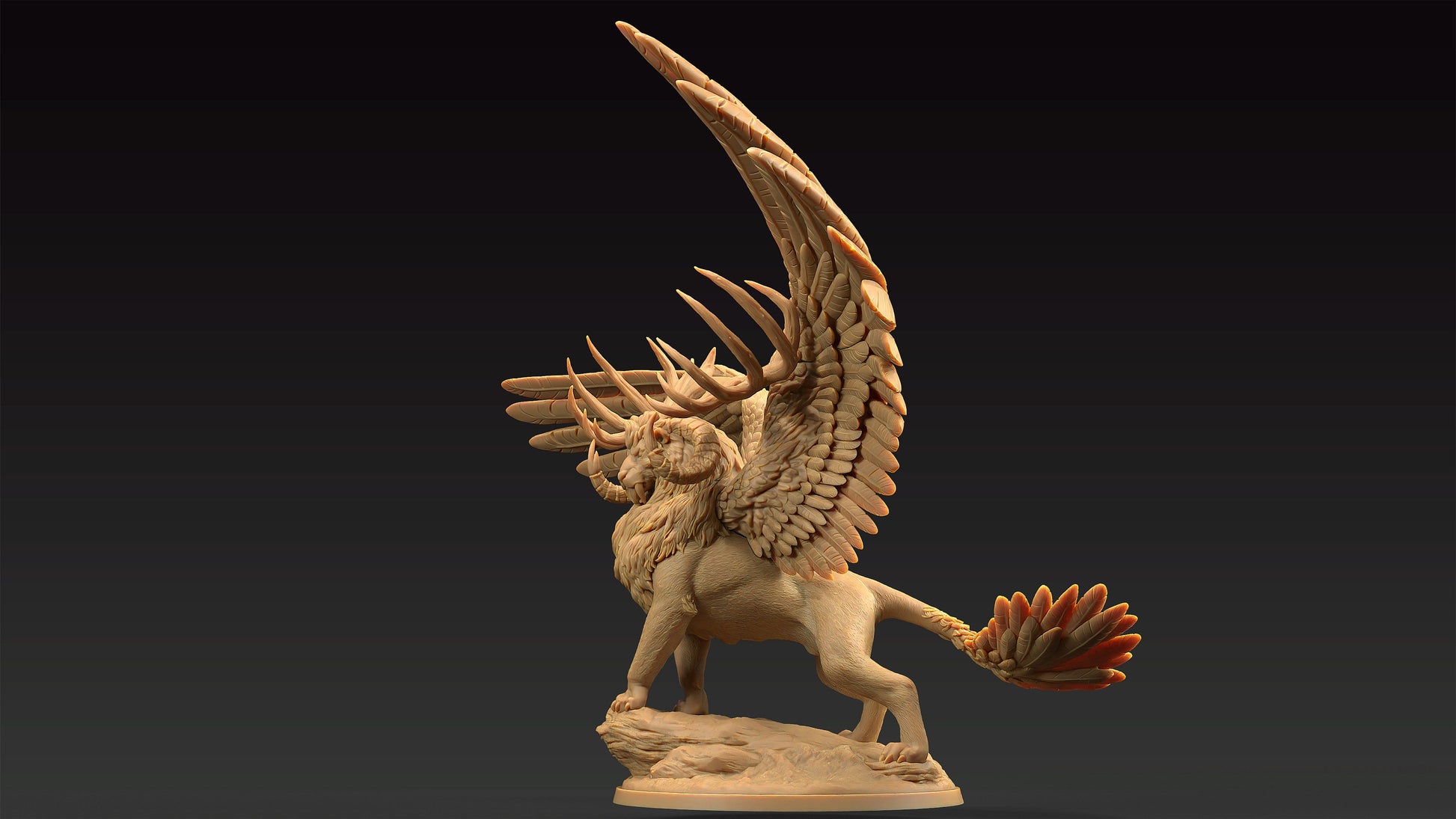 King Of The Beasts | Dragon Trappers Lodge | Journey Through The Direlands | 32mm Scale Resin Printed Tabletop RPG Figure For DND