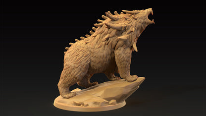 Dire Bear | Dragon Trappers Lodge | Journey Through The Direlands | 32mm Scale Resin Printed Tabletop RPG Figure For DND