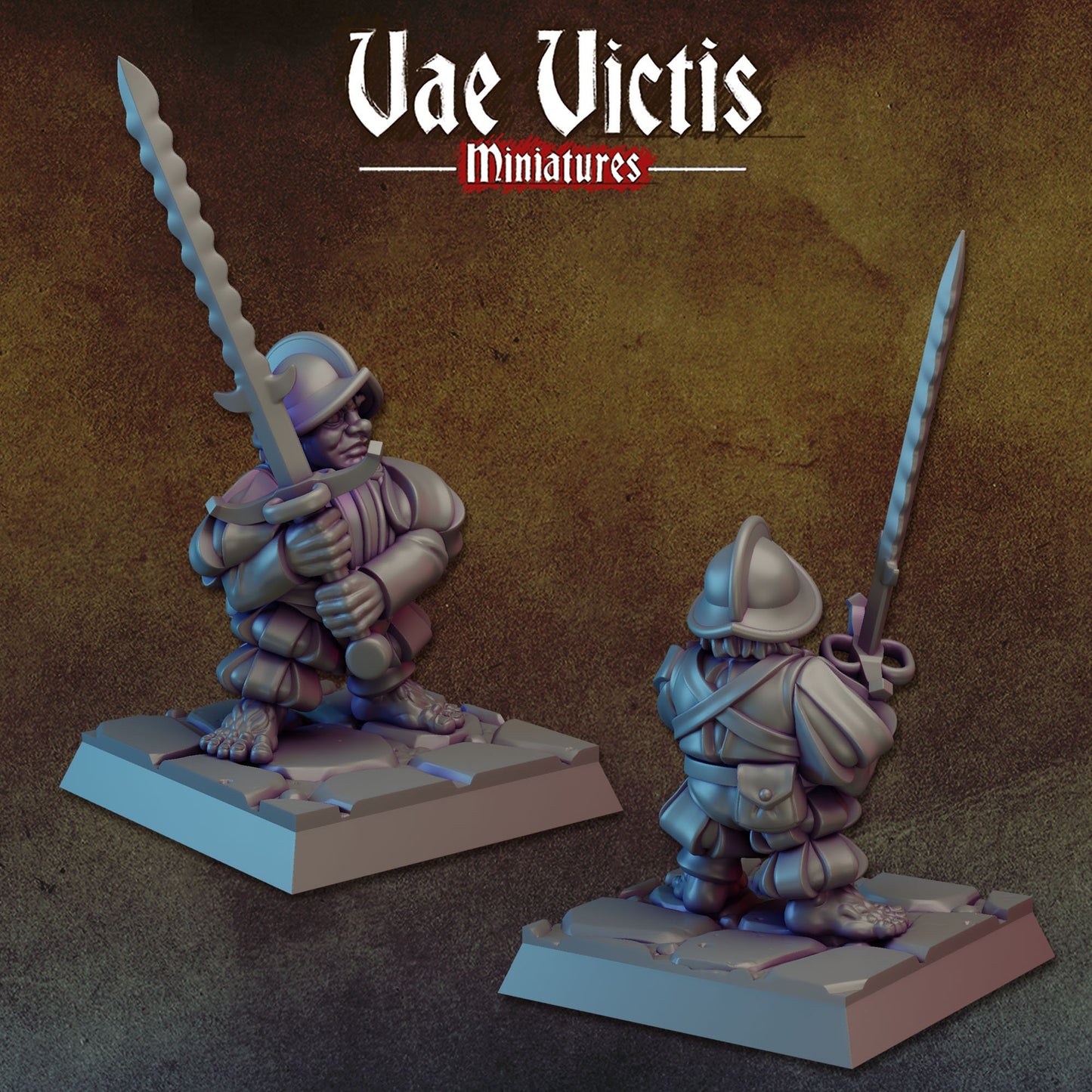 Halfling Elite Set | Vae Victis Miniatures | 32mm Scale Resin Printed Tabletop RPG Figures for Tabletop Roleplaying or Wargaming