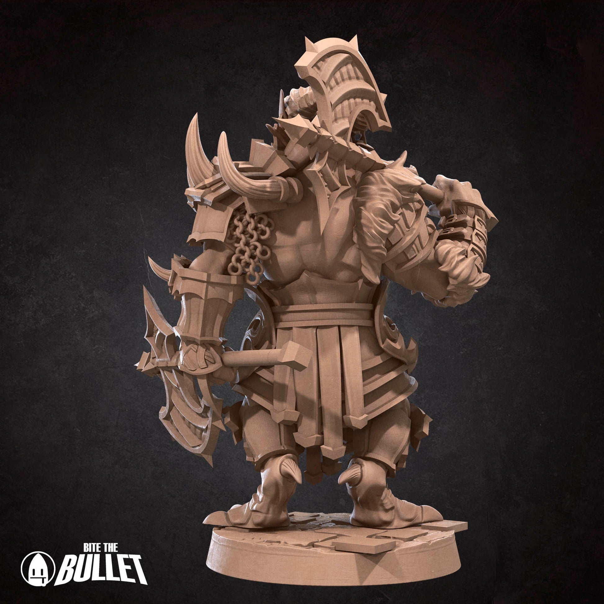 Dragonborn Barbarian | Bite The Bullet | 35mm Scale | Resin Printed Tabletop RPG Miniature Figures | DND | 5E