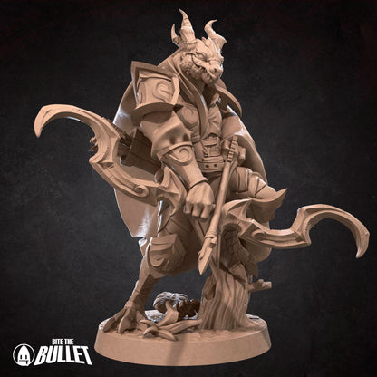 Dragonborn Barbarian | Bite The Bullet | 35mm Scale | Resin Printed Tabletop RPG Miniature Figures | DND | 5E