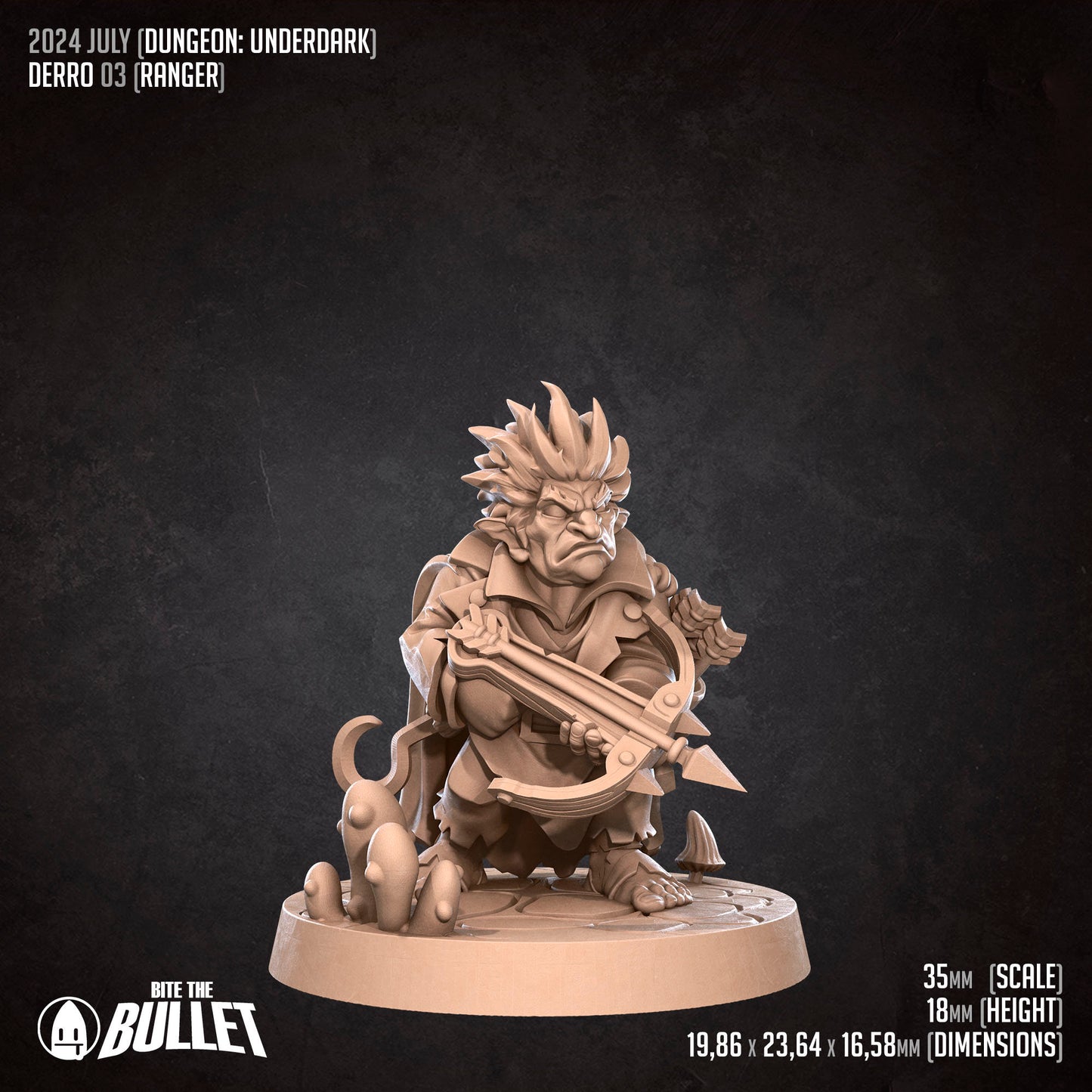 Derro Set | Bite The Bullet | 35mm Scale | Resin Printed Tabletop RPG Miniature Figures | DND | 5E