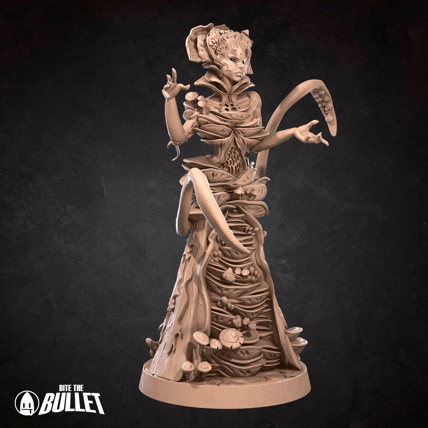 Zuggy Queen Of Fungi | NSFW Option | Bite The Bullet | 35mm Scale | Resin Printed Tabletop RPG Miniature Figures | DND | 5E