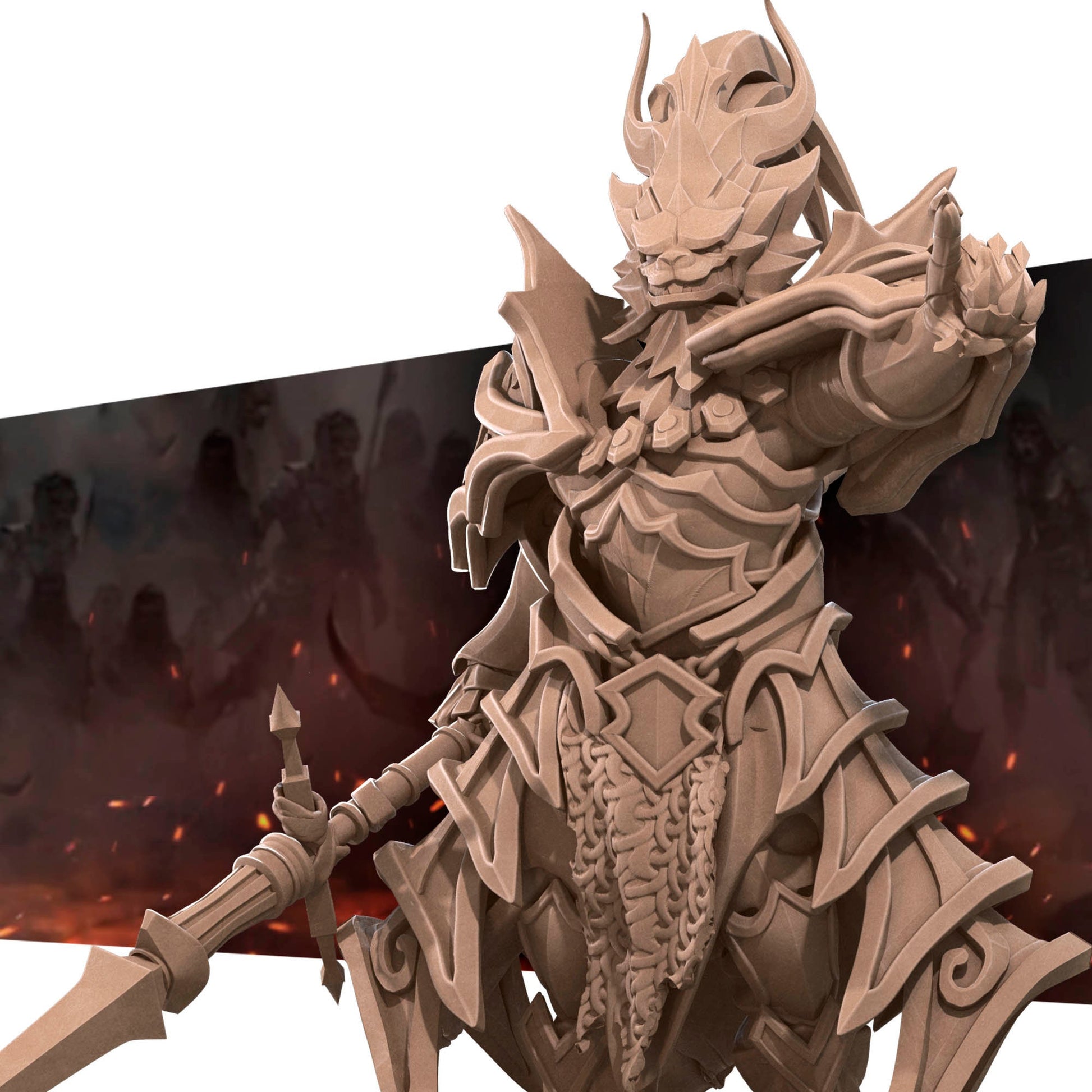 Leo The Dragon Slayer | Bite The Bullet | 35mm Scale | Resin Printed Tabletop RPG Miniature Figures | DND | 5E