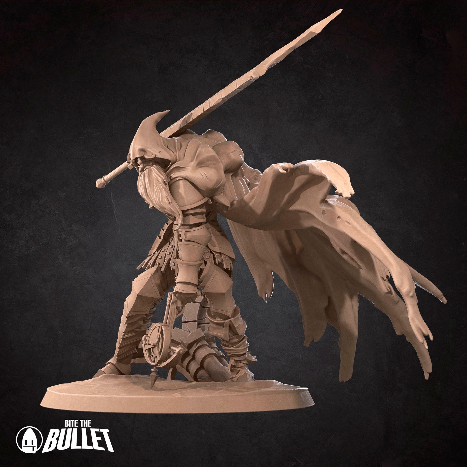Gabriel The Slave Knight | Bite The Bullet | 35mm Scale | Resin Printed Tabletop RPG Miniature Figures | DND | 5E