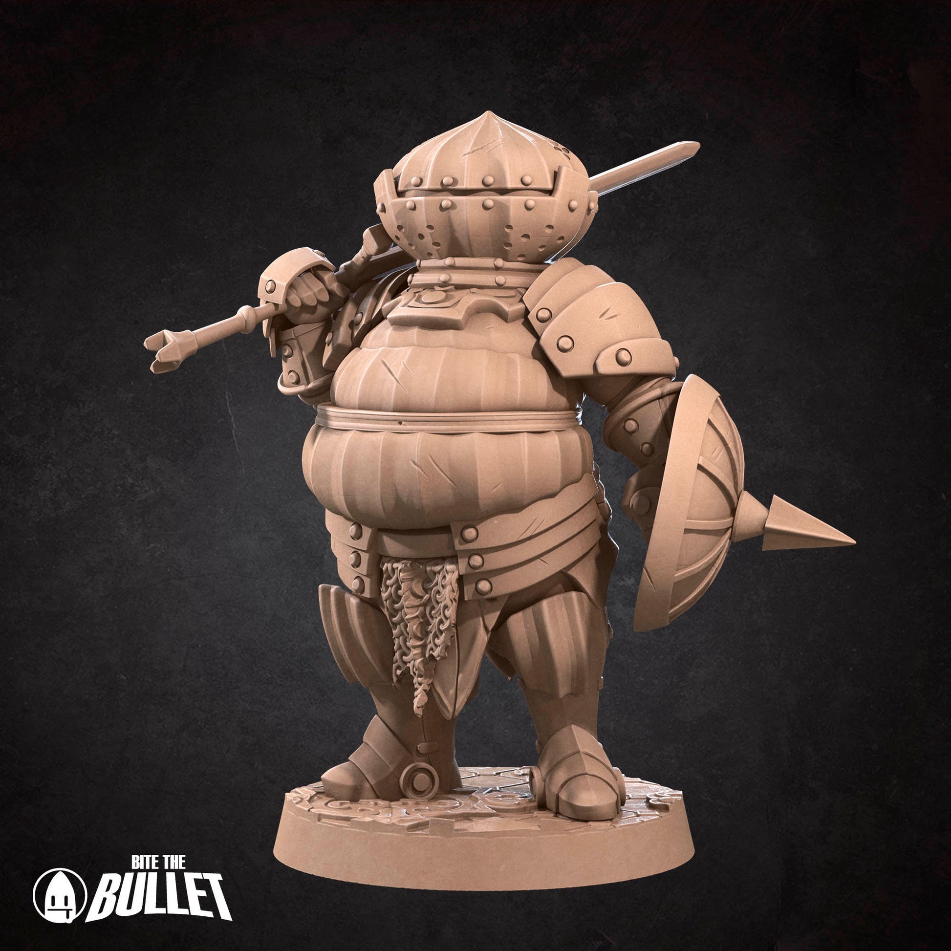 Cry The Onion Knight | Bite The Bullet | 35mm Scale | Resin Printed Tabletop RPG Miniature Figures | DND | 5E