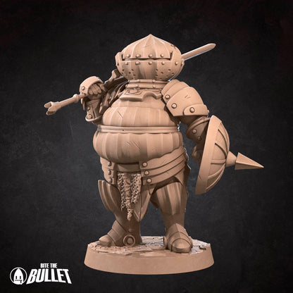 Cry The Onion Knight | Bite The Bullet | 35mm Scale | Resin Printed Tabletop RPG Miniature Figures | DND | 5E