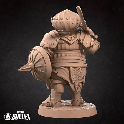 Cry The Onion Knight | Bite The Bullet | 35mm Scale | Resin Printed Tabletop RPG Miniature Figures | DND | 5E