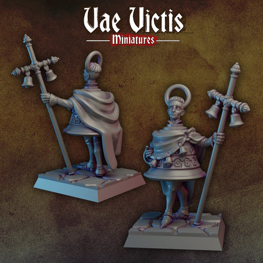 Bell Knight | Vae Victis Miniatures | 32mm Scale Resin Printed Tabletop RPG Figures for Tabletop Roleplaying or Wargaming
