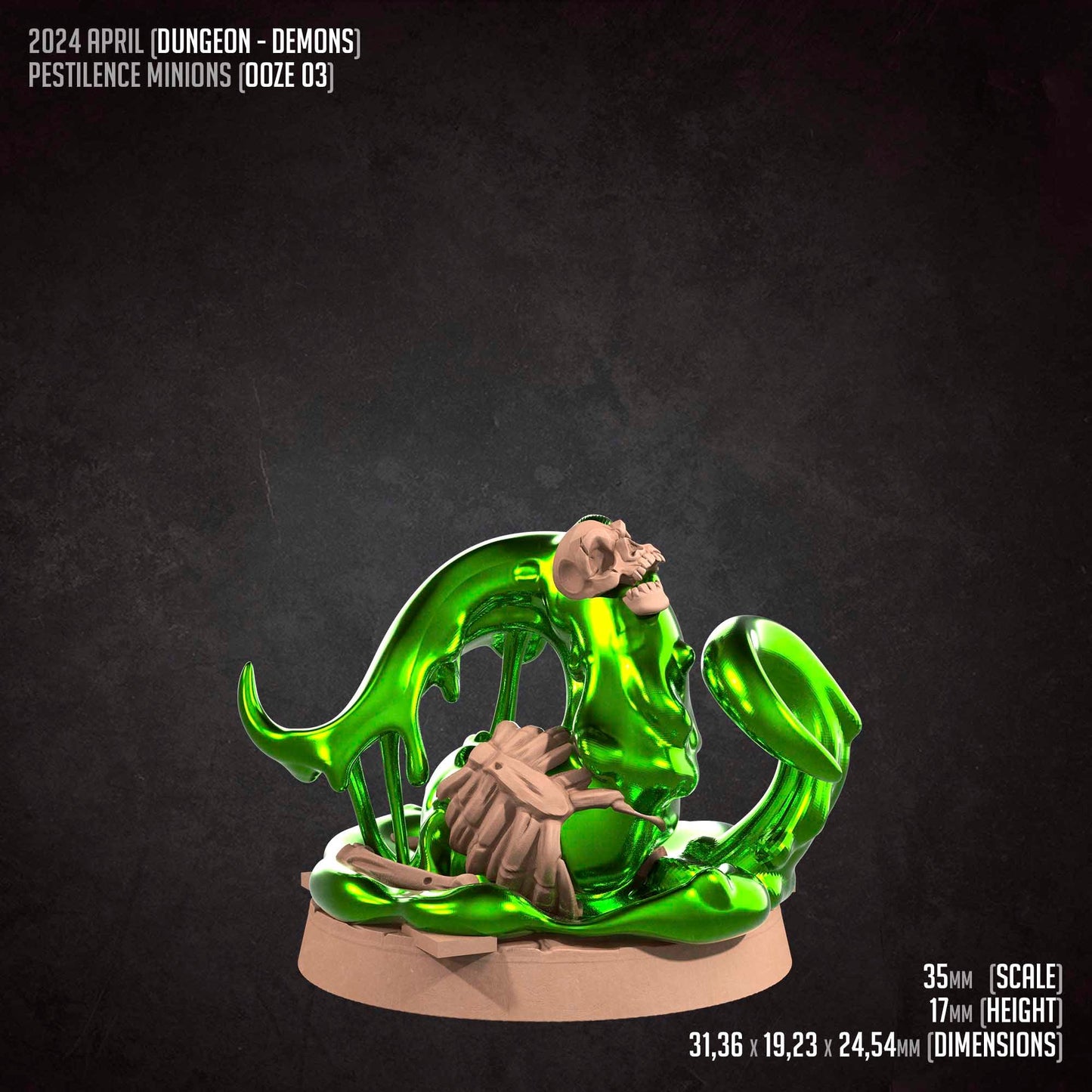Ooze Minions Set | Bite The Bullet | 35mm Scale | Resin Printed Tabletop RPG Miniature Figures | DND | 5E