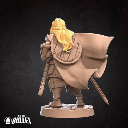 Shieldmaiden | NSFW Option | Bite The Bullet | 35mm Scale | Resin Printed Tabletop RPG Miniature Figures | DND | 5E