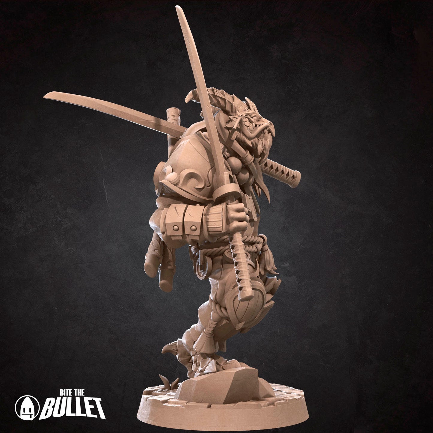 Dragonborn Monk | Bite The Bullet | 35mm Scale | Resin Printed Tabletop RPG Miniature Figures | DND | 5E