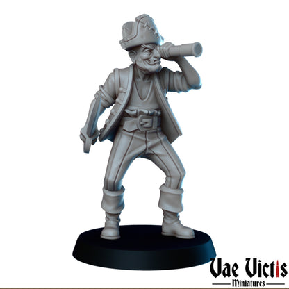 Pirates Set Vol 2 | Vae Victis Miniatures | 32mm Scale Resin Printed Tabletop RPG Figures for Tabletop Roleplaying or Wargaming