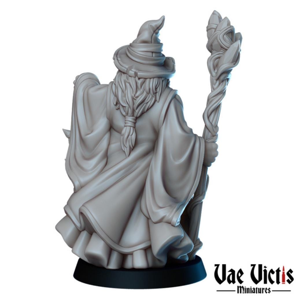 Wizards | Vae Victis Miniatures | 32mm Scale Resin Printed Tabletop RPG Figures for Tabletop Roleplaying or Wargaming