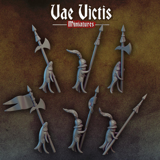 Pike Men Set | Vae Victis Miniatures | 32mm Scale Resin Printed Tabletop RPG Figures for Tabletop Roleplaying or Wargaming