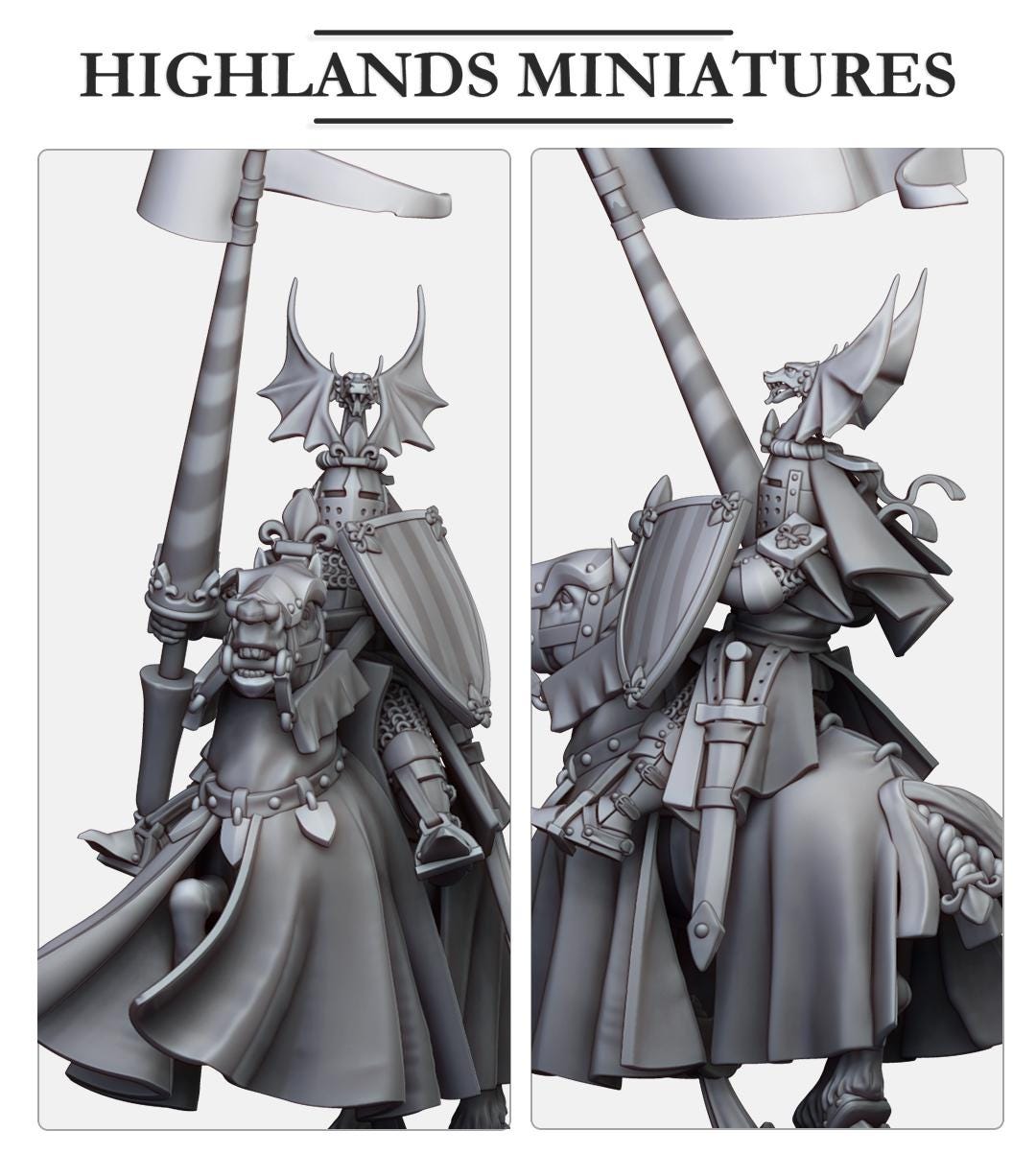 Sir Jaume, Duke of Gallia | Gallia | Highland Miniatures | 32mm Scale Resin Tabletop RPG Figures for Roleplaying and Wargaming