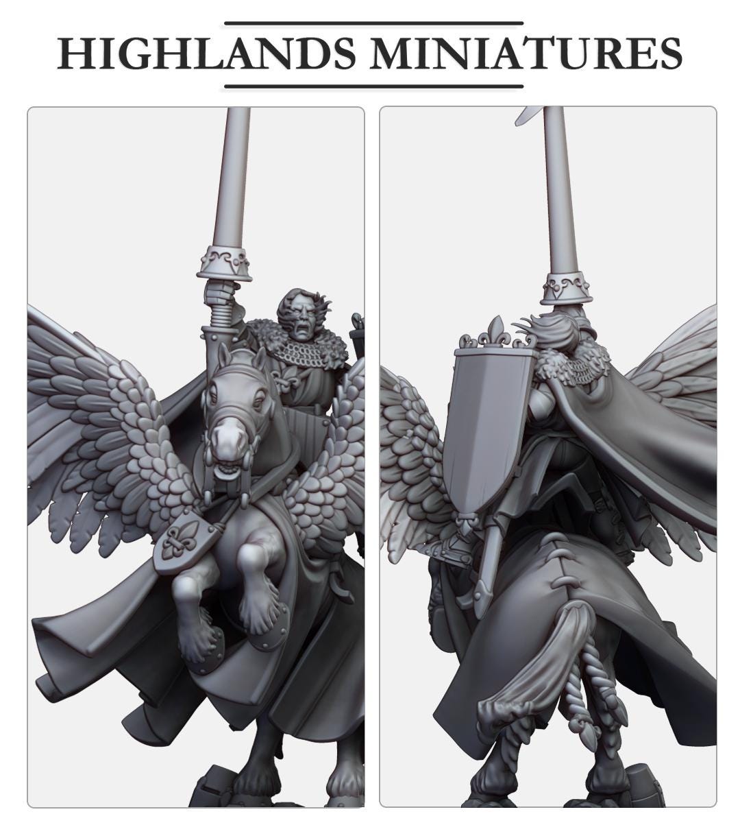 Sir Lancelot, High Duke of Gallia | Gallia | Highland Miniatures | 32mm Scale Resin Tabletop RPG Figures for Roleplaying and Wargaming